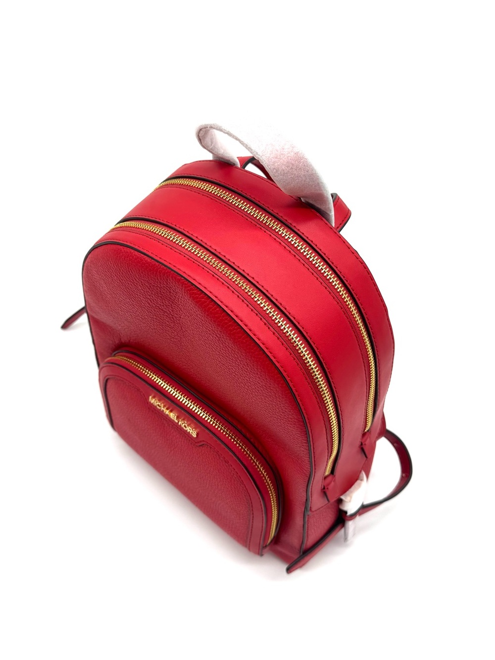 Michael Kors Jaycee Medium Signature Logo Backpack Bright Red - Picture 6 of 11